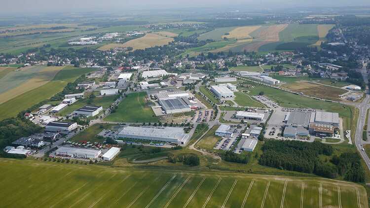 Blick auf Hartmannsdorf - Archiv Gemeinde Hartmannsdorf